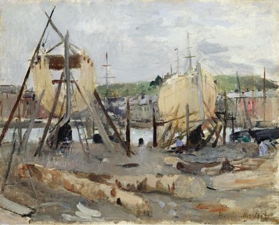 Costruzione di barche, 1874 da Berthe Morisot